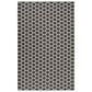 Nourison Twist Reversible 5" x 7" Black Indoor/Outdoor Area Rug, , large
