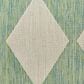 Nourison Positano Geometric Blue and Green 7" x 10" Indoor/Outdoor Area Rug, , large