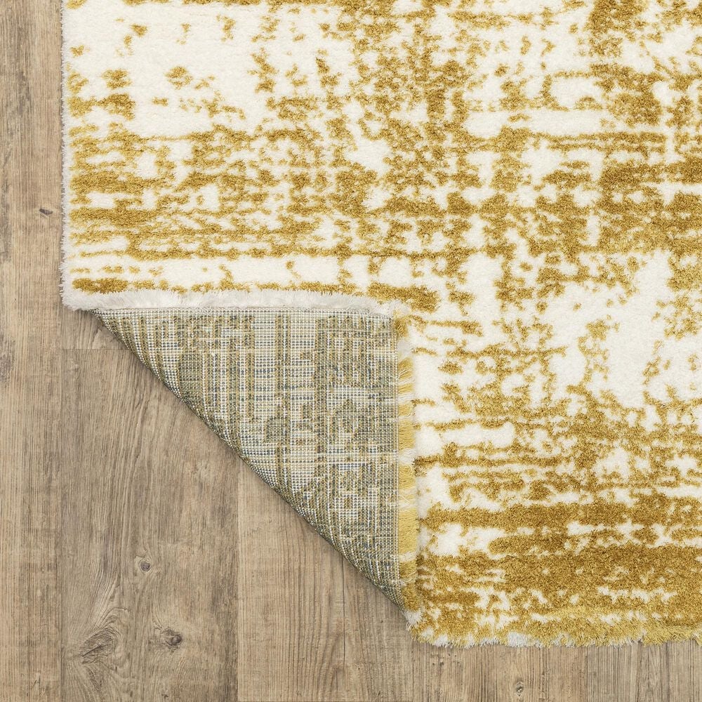 Oriental Weavers Galileo GAL10 Gold and Ivory 5&#39;3&quot; x 7&#39;6&quot; Area Rug, , large
