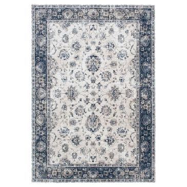 Central Oriental Clearwater Oriel 8" Round Biscuit and Nightfall Area Rug, , large
