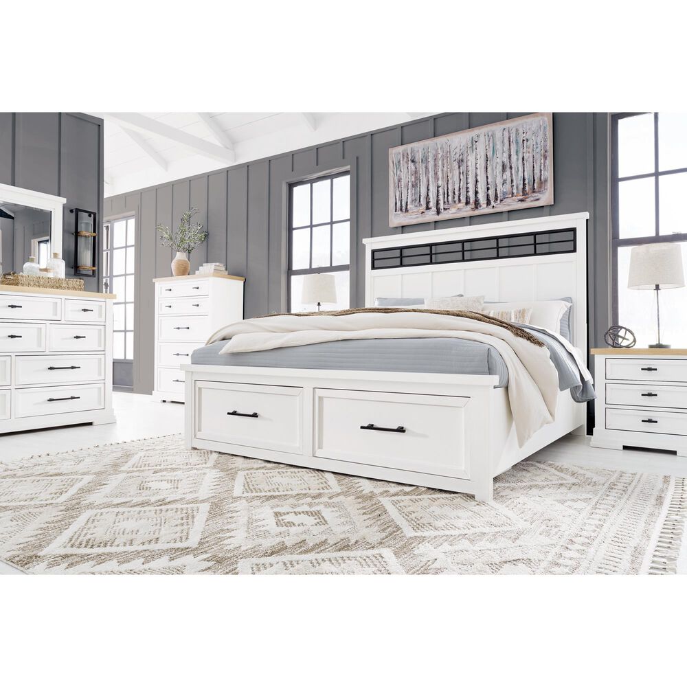 Ashley Ashbryn Dresser Mirror in White, , large