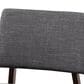 Baxton Studio Colton Bar Stool with Dark Gray Cushion in Walnut Brown (Set of 2), , large