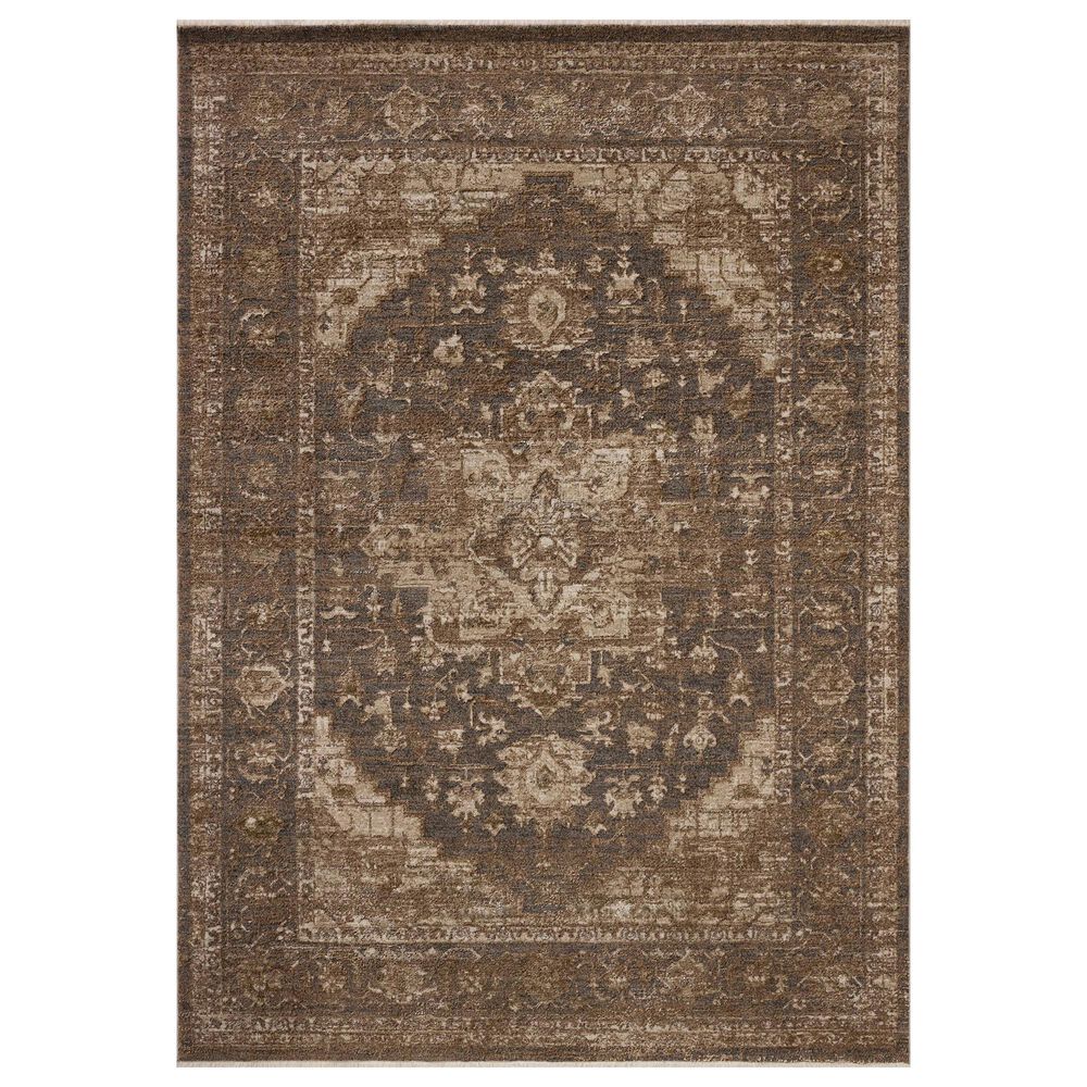 Loloi Haywood Charcoal and Mocha 11"6" x 15"7" Area Rug, , large