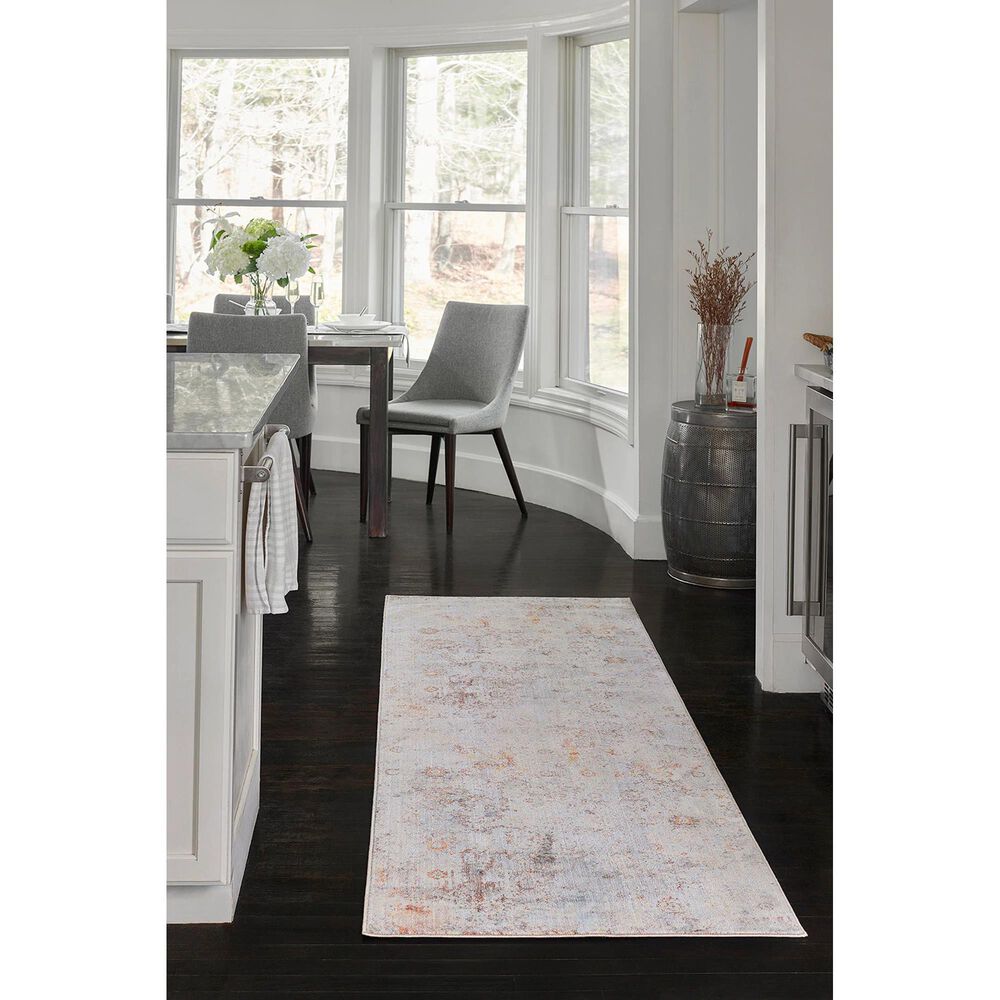Momeni Izmir IZ-01 2&#39;6&quot; x 8&#39; Tan, Blue and Rust Runner, , large