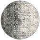 Safavieh Retro RET2770-9079-6R 6" Round Black/Light Grey Area Rug, , large
