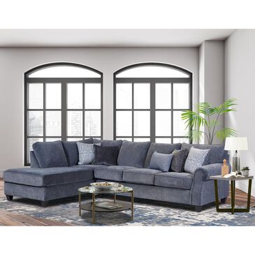 Fusion Furniture 2-Piece Stationary Left Facing Sectional with Chaise in Tripoli Anchor, , large