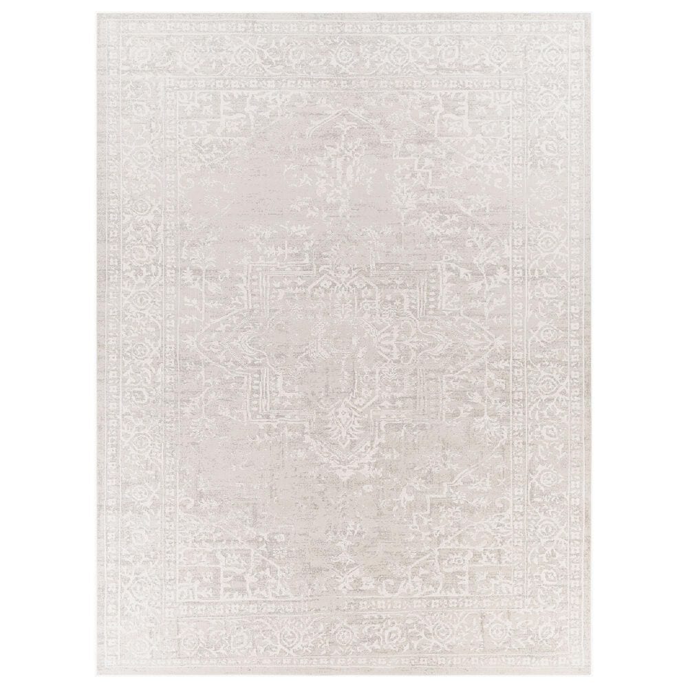Surya Aisha 2"7" x 4"11" Gray and Off-White Area Rug, , large