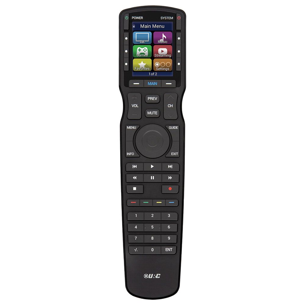 Universal Remotes Infrared/Radio Frequency Hand Held Remote Control in Black, , large