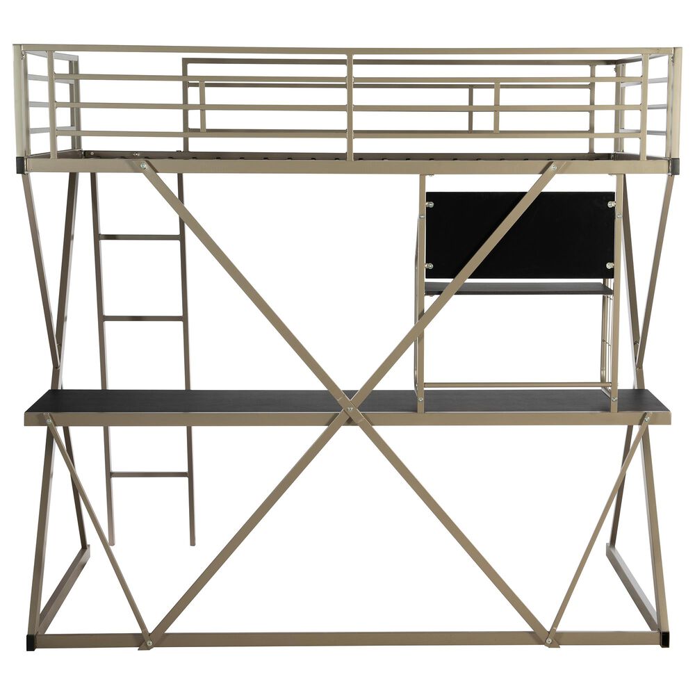Parkerville Furniture Line Twin Z-Loft Bed in Pewter, , large