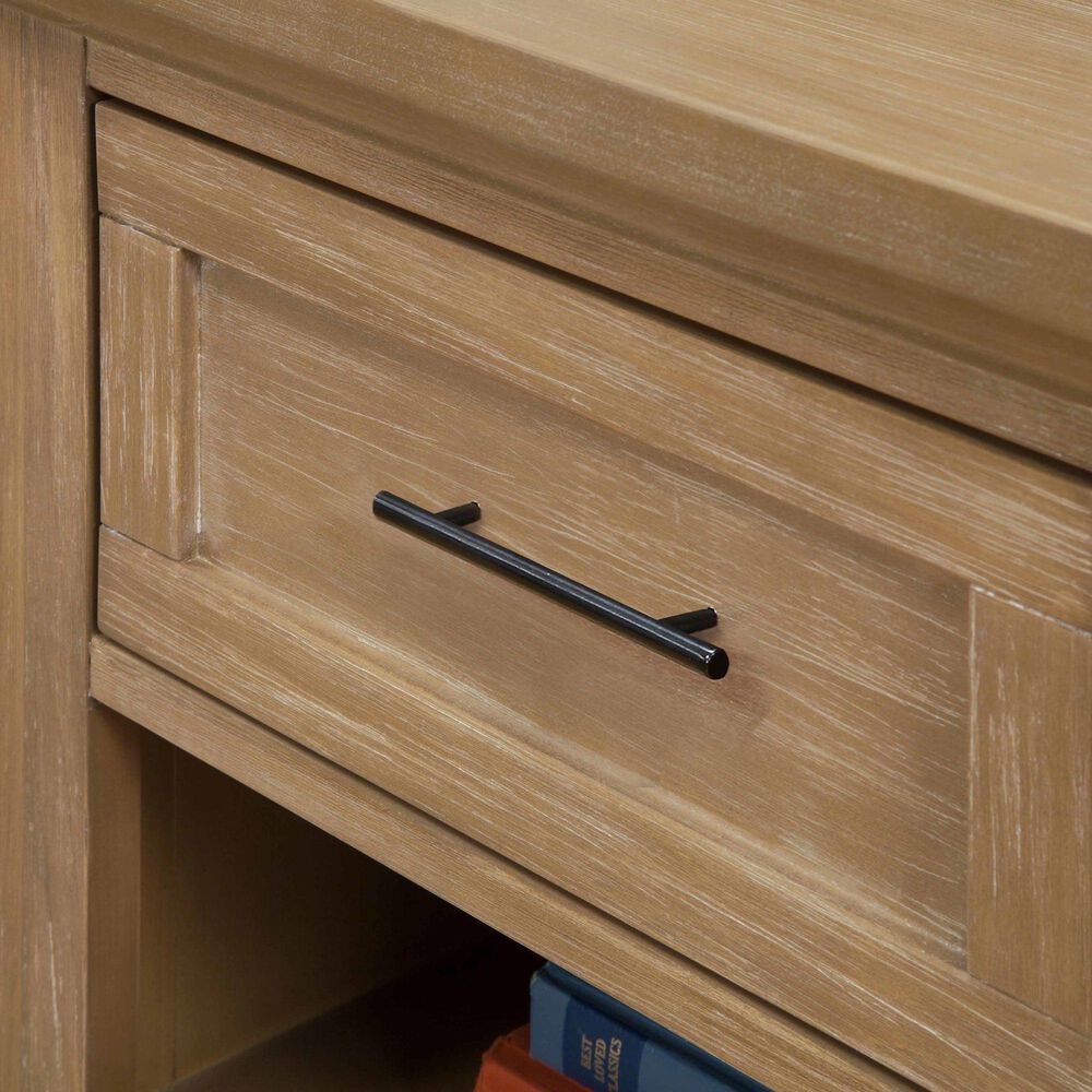 DaVinci Emory Farmhouse 1-Drawer Nightstand in Driftwood, , large