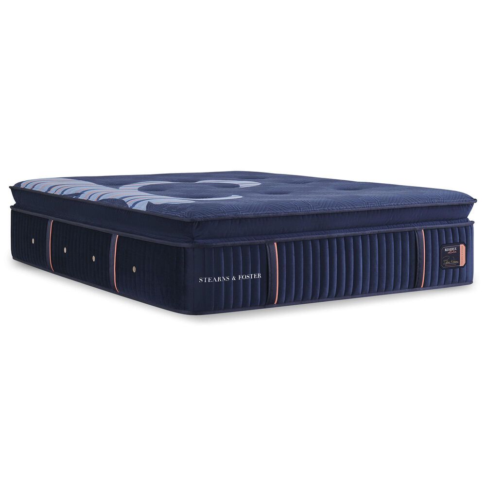 Stearns &amp; Foster Reserve Soft Euro Pillow Top Queen Mattress with Low Profile Box Spring, , large