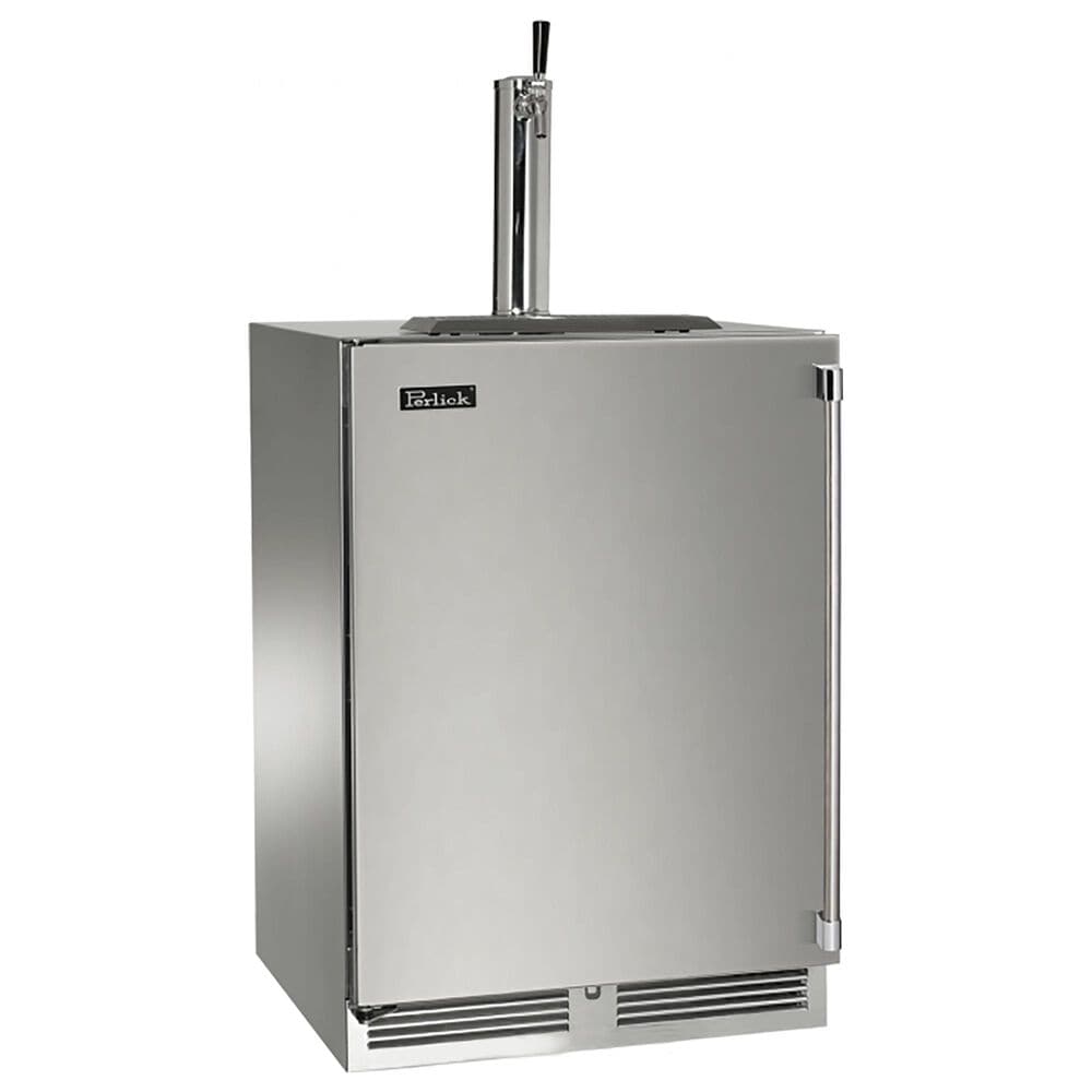 Perlick 5.2 Cu. Ft. Indoor Signature Series Beverage Dispenser with Left Hinge and Single Tap in Stainless Steel, , large