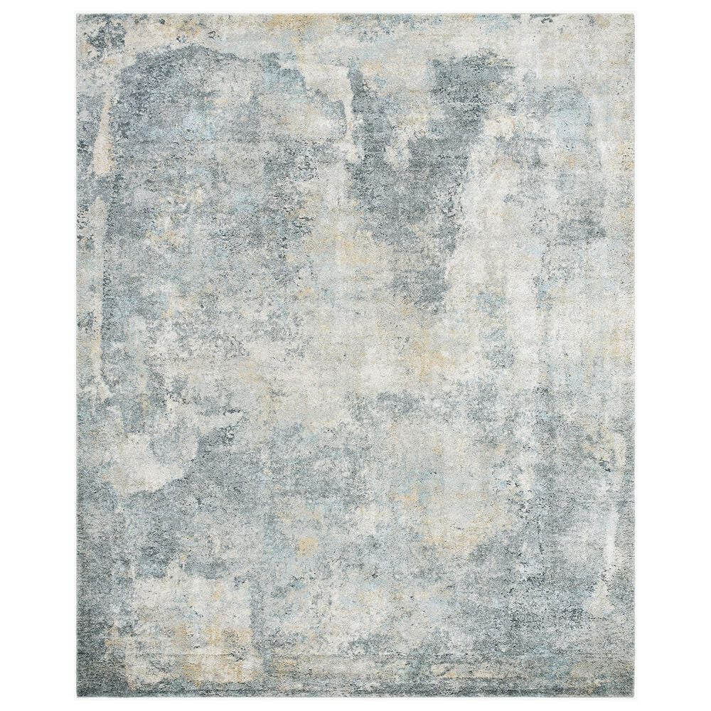 Surya Avellino 9"2" x 12" Gray, Light Beige, Deep Teal, Pale Blue, Tan, Denim and Light Olive Area Rug, , large