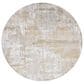 Surya Brunswick 7"10" Round Cream, Light Slate, Blue, Olive, Seafoam and Taupe Area Rug, , large