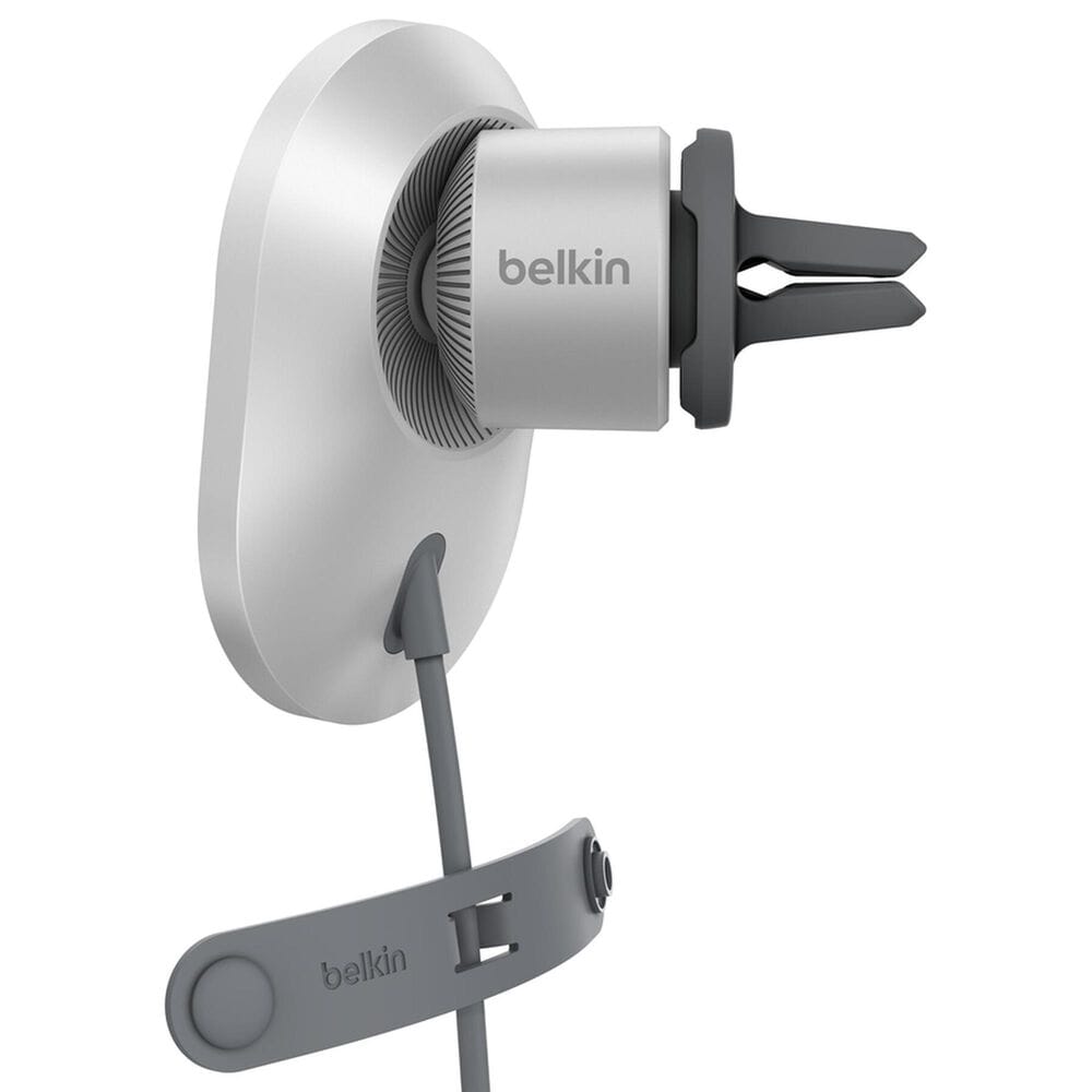 Belkin BoostCharge Pro 15W Magnetic Wireless Car Charger in Grey, , large