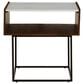 Ashley Rusitori End Table in Light Brown, Matte Black and White, , large