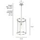 Hunter Astwood 1-Light Pendant in Polished Nickel, , large