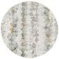 Surya Dresden Off-White, Taupe, Dusty Sage, Ink Blue, Light Gray and Deep Teal 7"10" Round Area Rug, , large