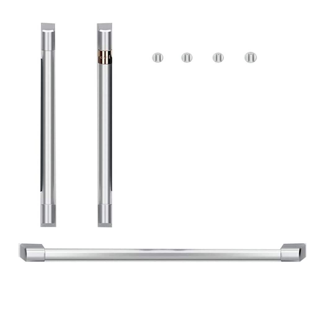 Cafe Handle and Knob Kit for Double Wall Oven in Brushed Stainless, , large