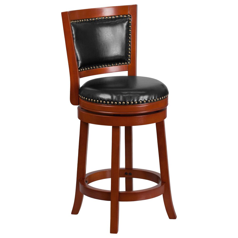 Flash Furniture 26" Swivel Counter Stool in Black, , large