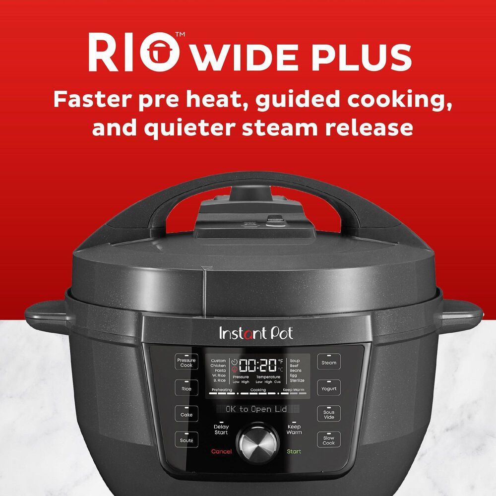 Instant Brands RIO 7.5-Quart Wide Plus Multicooker in Black, , large