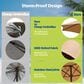 HOMLUX 2-Piece 14.5 ft Patio Umbrella with All-weather Rattan Rectangular Coffee Table Outdoor Set in Khaki, , large