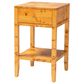 Baxton Studio Ghina 1-Drawer Nightstand in Light Mappa Burl, , large