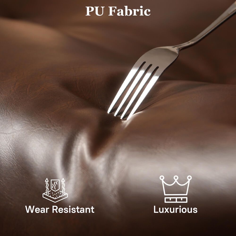 HOMLUX High Back Executive Office Chair with PU Leather in Dark Brown, , large