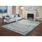 Oriental Weavers Pandora 70E 9"10" x 12"10" Ivory and Blue Area Rug, , large