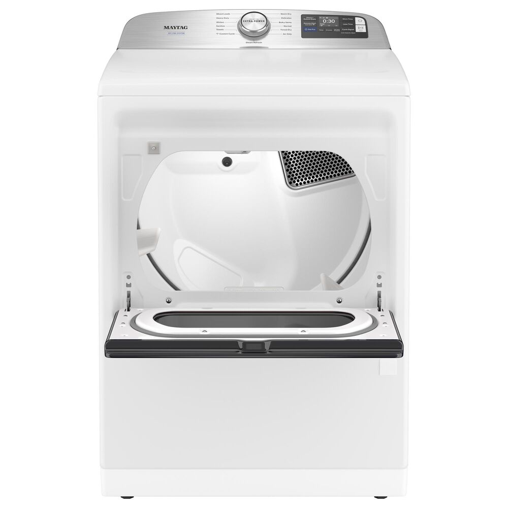 Maytag 7.4 Cu Ft. Smart Front Load Electric Dryer with Pet Pro Option in White, , large