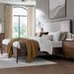 Riva Ridge Jasper Queen Upholstered Panel Bed in Modern Walnut, , large