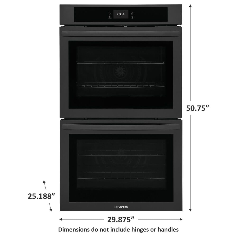 Frigidaire 30&quot; Double Electric Wall Oven with Fan Convection in Black, , large