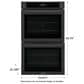 Frigidaire 30" Double Electric Wall Oven with Fan Convection in Black, , large