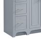 37B Lucerne 48" Single Bathroom Vanity in Soft Blue with Marble Top and Backsplash, , large