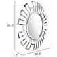 Zuo Modern Calmar Mirror in Silver, , large
