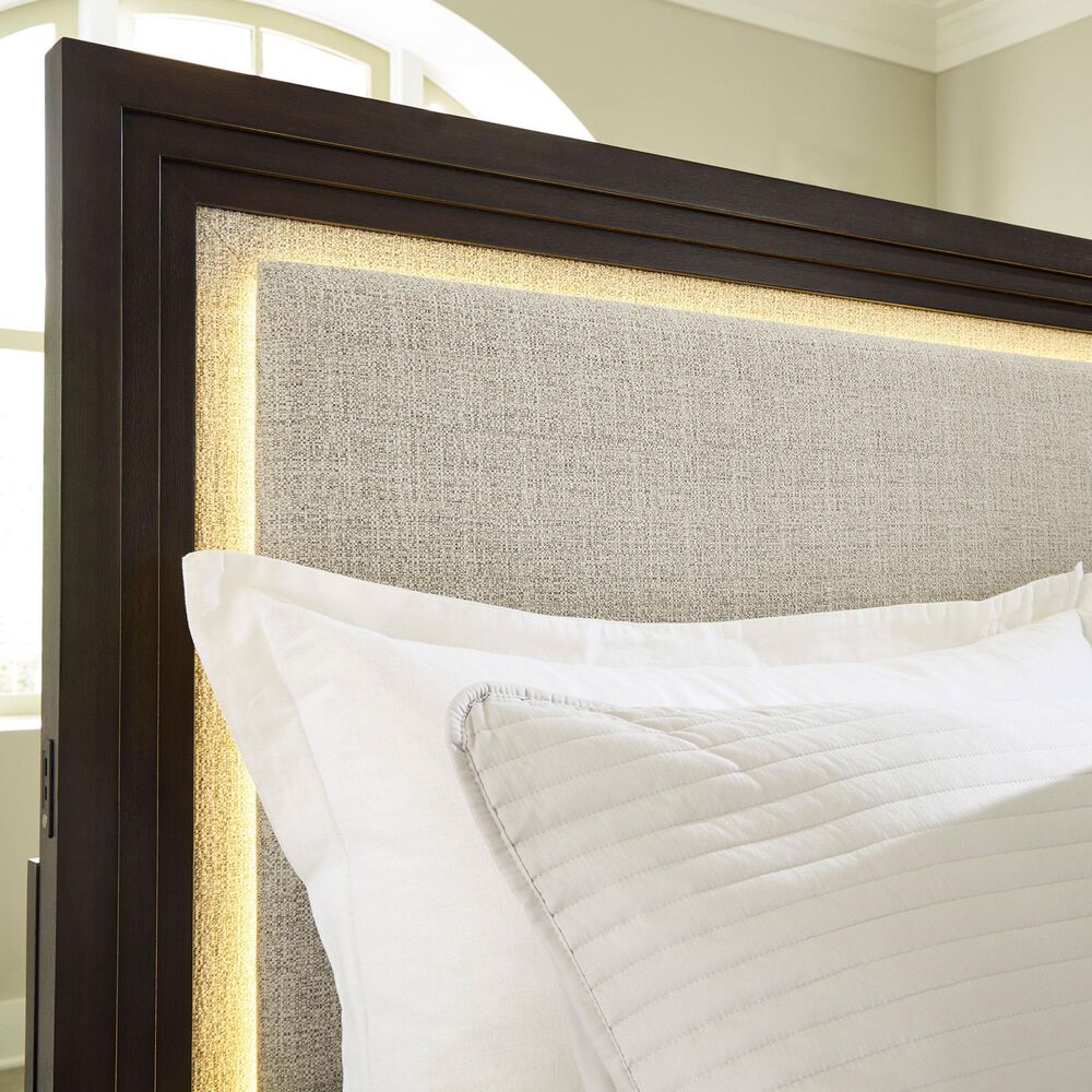 Ashley Neymorton King Panel Bed in Dark Grayish Brown, , large