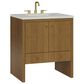 James Martin Hudson 30" Single Bathroom Vanity in Honey Oak with 3 cm Lime Delight Silestone Top and Rectangular Sink, , large