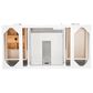 James Martin Vanities Addison 48" Single Bathroom Vanity in Glossy White with 3 cm Victorian Silver Quartz Top and Rectangular Sink, , large