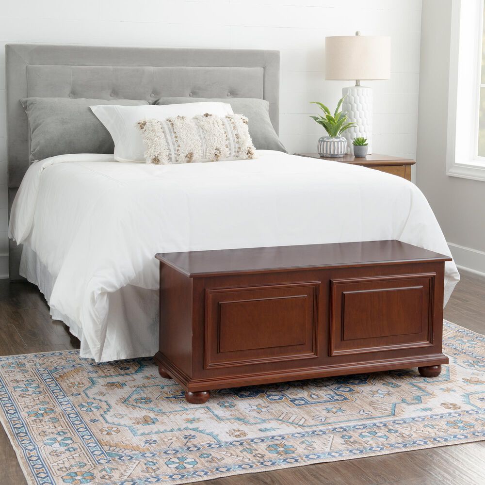 Linon Home Decor Chadwick Cedar Chest in Rich Cherry, , large