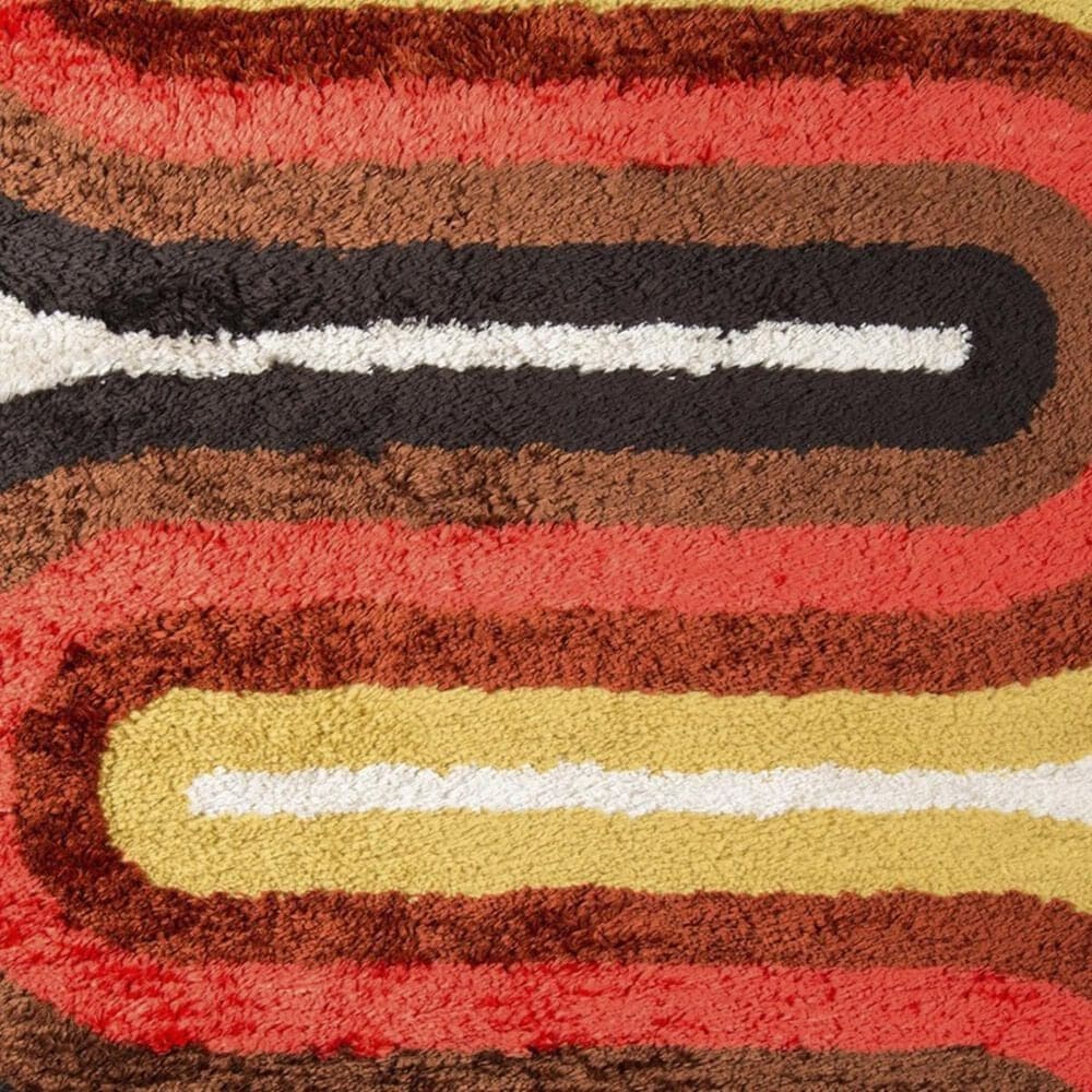 Novogratz Retro RET-02 5&#39; x 7&#39;6&quot; Red Area Rug, , large