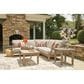 Ashley Clare View 3-Piece Outdoor Sectional in Beige, , large