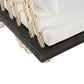 Hearth and Haven Topmax Outdoor Hanging Porch Swing Bench with Beige Cushion in Brown, , large