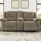 Ashley Draycoll Double Reclining Loveseat with Console in Pewter, , large