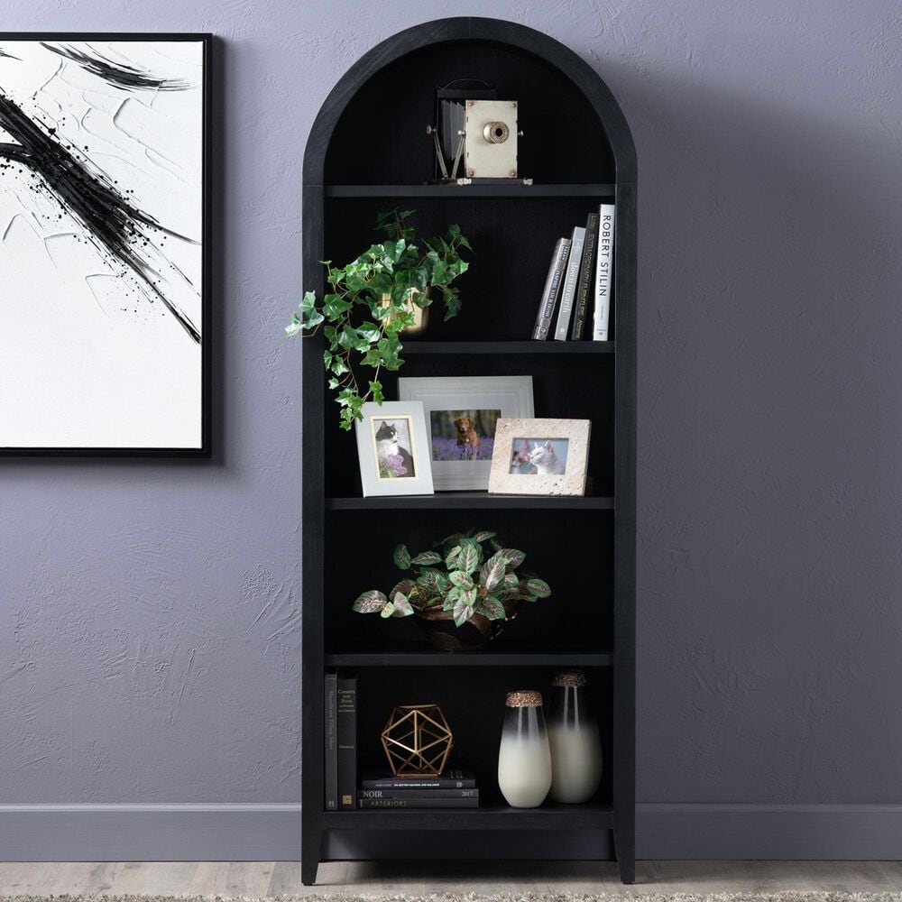 Crestview Collection Porter 5-Shelf Etagere in Black, , large
