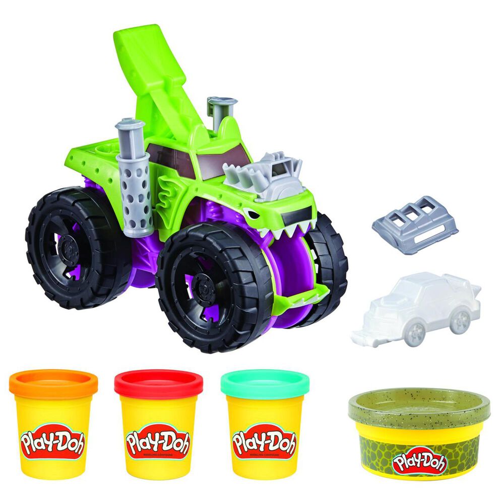 Play-Doh Chompin" Monster Truck with Play-Do and Car Caster, , large