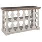 Ashley Havalance Console Sofa Table in Weathered Gray and Vintage White, , large