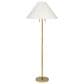 Jamie Young Hartwell Rattan Floor Lamp in Antique Brass, , large