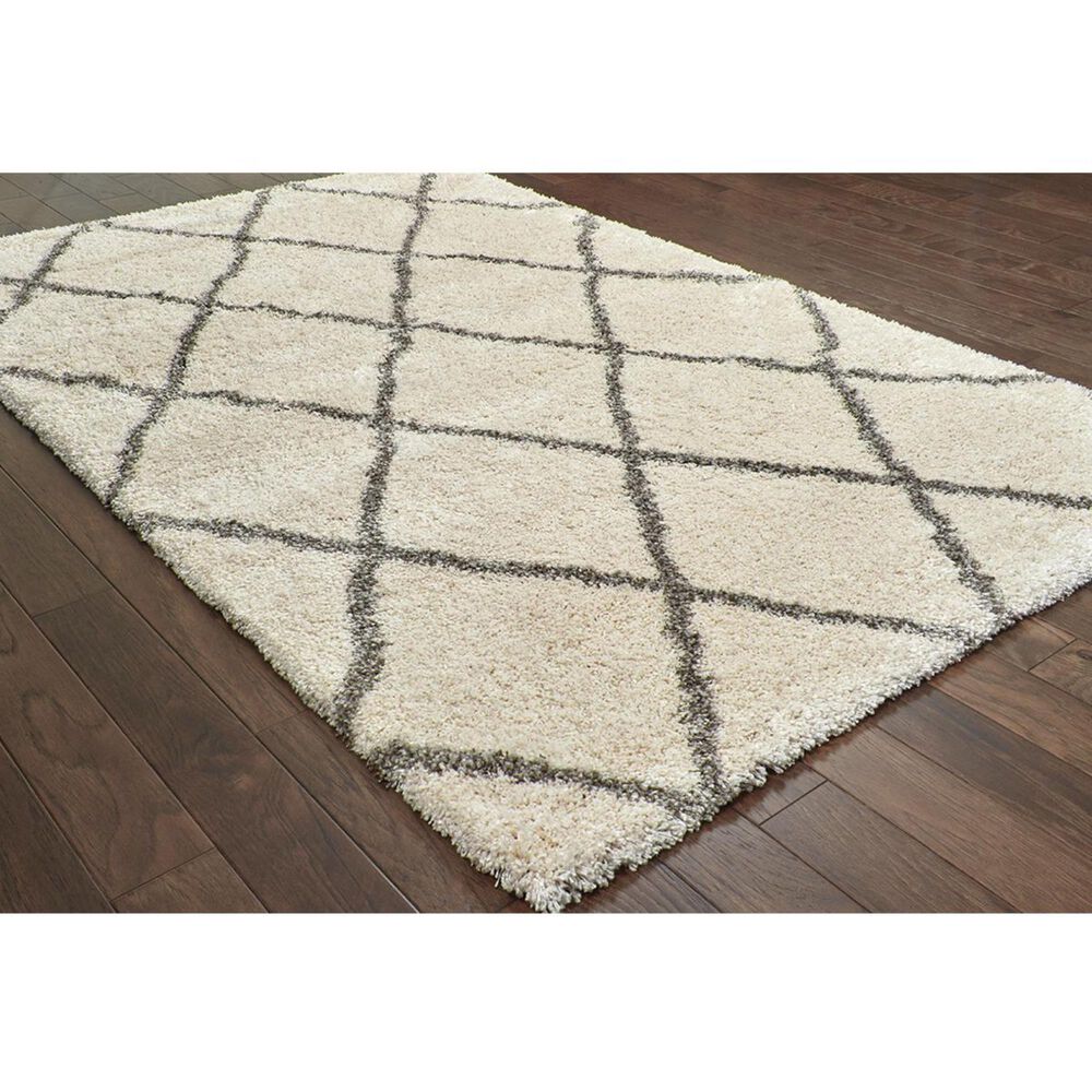 Oriental Weavers Henderson 90W 9&#39;10&quot; x 12&#39;10&quot; Ivory and Grey Area Rug, , large