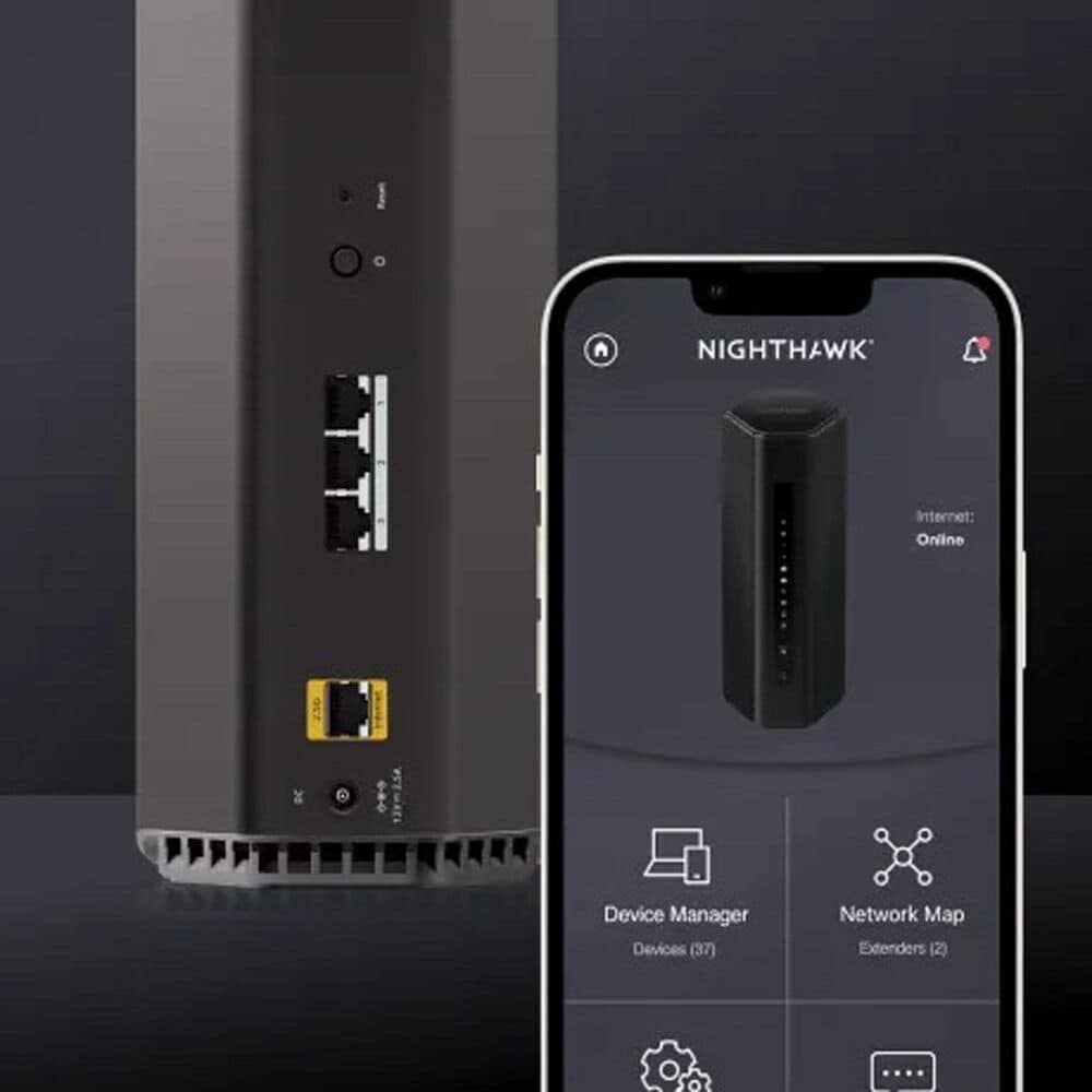 NETGEAR Nighthawk RS150 Dual Band Wi-Fi 7 Router in Black, , large