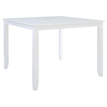 Linon Home Decor Mayfair Counter Height Table in White - Table Only, , large